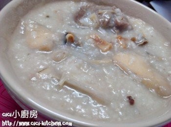 煮食記錄: 淮山瑤柱蠔豉細展粥 - Staub煮理