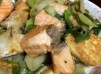 大蔥三文魚煮豆腐