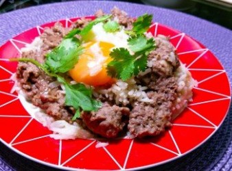 Lollipopcauli 窩蛋牛肉電飯煲仔飯 Rice with beef & egg
