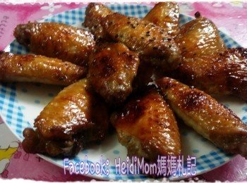 蒜香蜜糖焗雞翼 Baked Garlic & Honey Chicken Wings