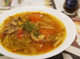 義式蔬菜蟹肉湯