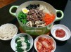 韓式牛肉拌飯　＋　簡易前菜
