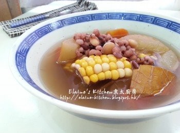 老王瓜赤小豆扁豆薏米粟米湯 