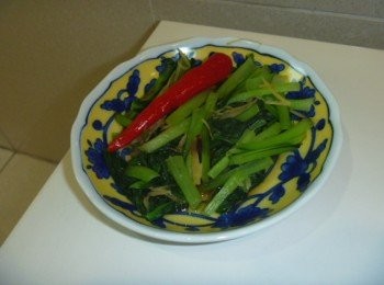 薑絲豆豉煮搨菜