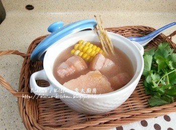 粉葛茅根粟米豬肉湯