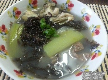 調理生理期湯水 - 節瓜蠔仔紫菜湯
