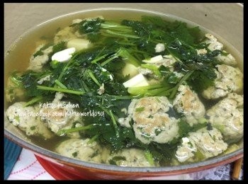 芫荽豆腐鯪魚肉滾湯