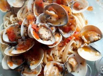 羅勒蕃茄蛤蜊意大利麵