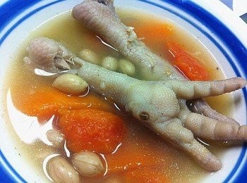 木瓜眉豆雞腳湯