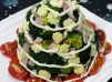 蔬菜沙拉聖誕樹