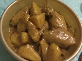 咖哩薯仔炆雞翼 #交功課
