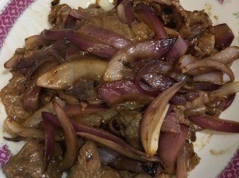 洋蔥牛柳 #交功課