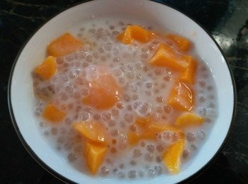 椰汁芒果西米露?? #交功課