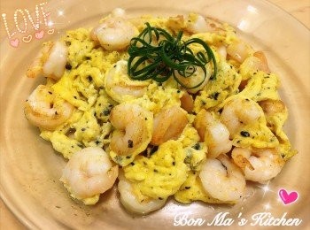 黑松露蝦仁炒滑蛋 #交功課