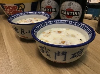  謝謝教導??桃膠鮮奶燉蛋白 #交功課#交功課