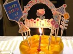 做了個簡單的生日蛋糕喔 #交功課