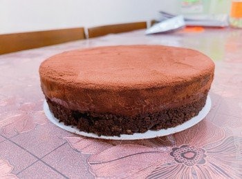 免焗黑朱古力凍餅 #交功課