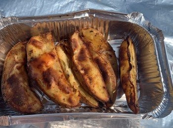 焗芝士薯角
 #交功課