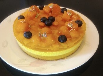 保屏咖啡店之健康芒芒芝士餅。 #交功課
