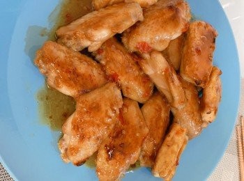 泰式辣醬雞翼 #交功課