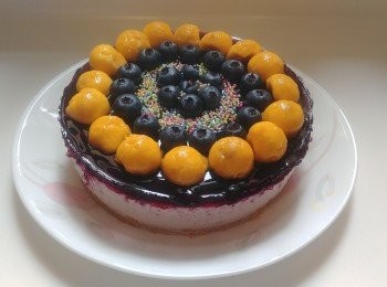 浪漫藍莓芝士餅。 #交功課