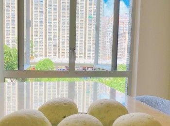  #交功課 一樣材料，變成圓形，改用香蔥及芝麻，面沒有放油，好吃易做。