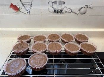 因為沒有朱古力粒，所以效果不太好，我看見妳用方形蛋糕杯做的朱古力蛋糕，是沒有加朱古力粒，焗出來很漂亮，可否分享這個食譜？因為我有在FB問過，但仍然給有朱古力粒的食譜，謝謝?