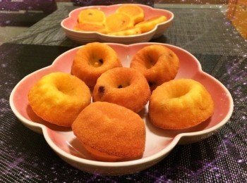 謝謝你的食譜。家中沒有貝殼模，我用了其他模具。