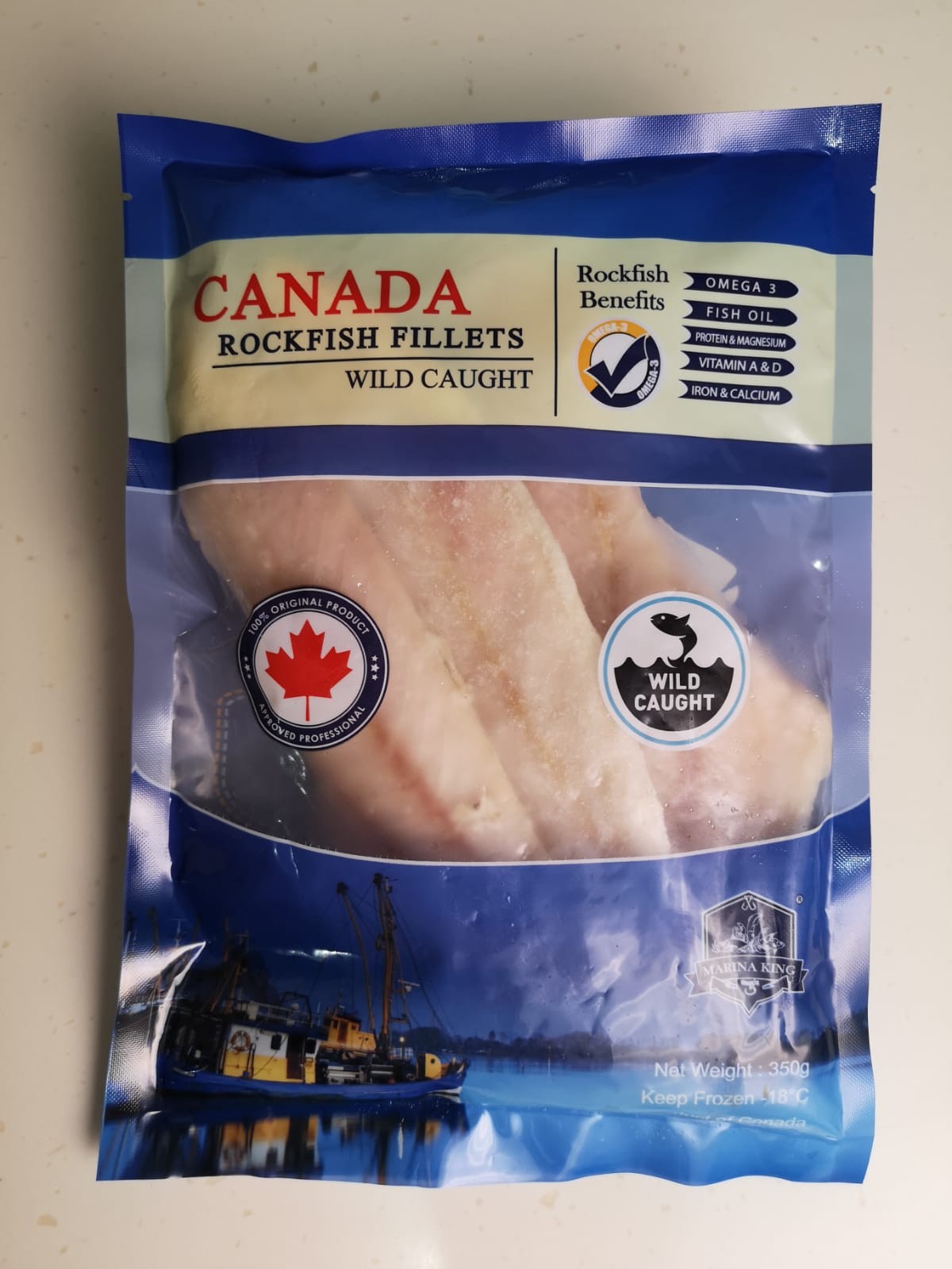 加拿大野生石斑魚柳每包約(360-400g) 