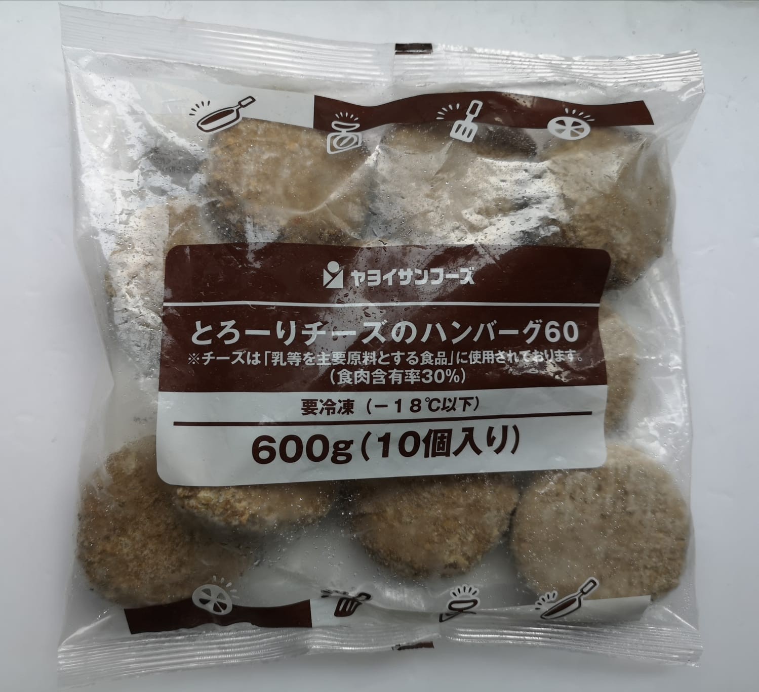 日本芝士漢堡扒.600g/包(內10個裝) 適合煎,炸,焗,氣炸爐等