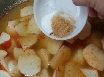 step7: 落鹽及砂糖調味