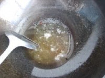 step7: 用鏟子快速劃散。