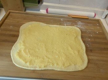 step6: 塗上椰茸餡