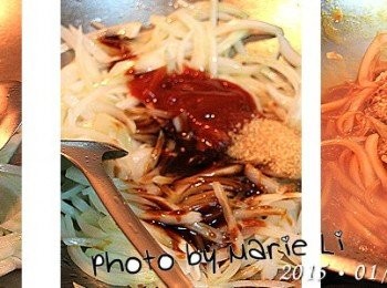 step3: 炒鍋中倒入少許沙拉油
先將洋蔥下鍋炒軟
倒入素蠔油、糖和蕃茄醬
拌炒均勻後加一杯水再次拌勻
最後倒入已事先炸得酥脆的鯛魚片輕輕拌勻
讓每塊魚片都沾上醬料即可熄火
