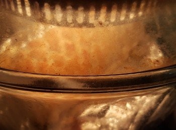 step14: 放入酥皮焗約35分鐘,焗至酥皮金黃即可(如用光波爐用底架)