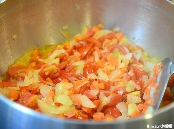 step6: 三種料一起拌炒