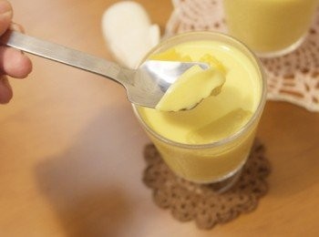 step9: 每一口都讓人吃的津津有味~~新鮮芒果香氣與濃厚奶香完全讓人著迷 ♡