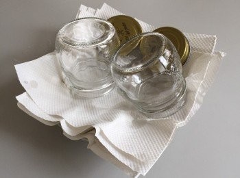 step4: 水煮玻璃瓶消毒後晾乾