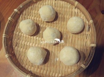 step6: 成型後第2次發酵(微波爐和熱水)約20分