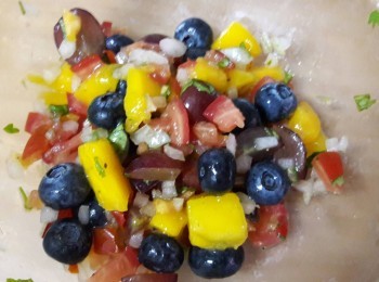 step5: 再加入藍莓拌勻