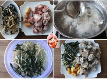 step2: 姜拍爛，蜜棗切對半備用。鍋裡燒開水後把全部材料放進鍋裡，大火燒開後轉小火煲1小時，放鹽調味即可。