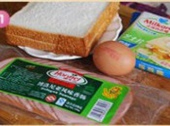 step1: 如果沒有火腿可以用培根代替