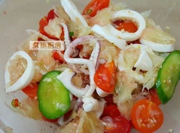 step7: 調勻後再加上金柚便成