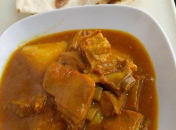 step9: 醮上咖哩汁可食用。