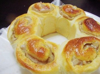 step4: 美味芋頭卷麵包就完成囉~~