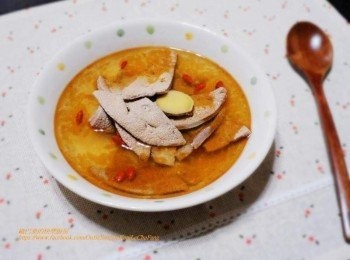 step5: 美味好吃【麻油豬肝湯】就完成囉。