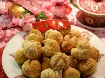 step9: 炸好後的笑口棗放涼一會就會變得又香又鬆脆。