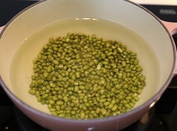 step1: (1) 綠豆要先浸幾小時