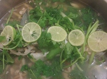 step4: 用明爐煮熟即可進食。