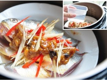 step3: 放入飛利浦智慧萬用鍋內鍋中，再倒入適量的冷水於盤外